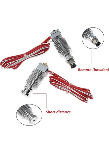 3D J-Kafa Hotend 1.75 mm Pla Filament Wade Ekstruder 12 V 0.4mm Meme Uzaktan E3D V6 3D Parça Için Kısa Mesafe (Yurt Dışından)