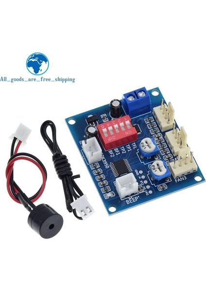 Dc 12V 5A Pwm Pc Cpu Fan Sıcaklık Kontrolü Hız Kontrol Modülü Buzzer Yüksek Sıcaklık Alarmı Ntc B 3950 Termistör 50K (Yurt Dışından)