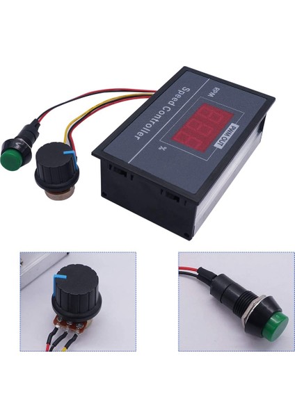 Dijital Ekranlı Pwm Dc Motor Hız Kontrol Cihazı 30A Pwm Ayarlanabilir Hız Kademesiz Regülatör (Yurt Dışından)