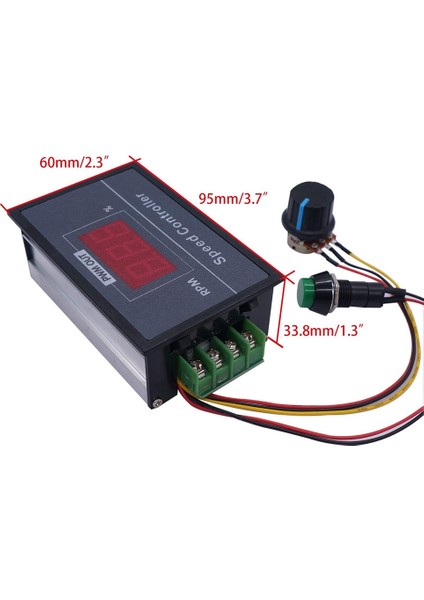 Dijital Ekranlı Pwm Dc Motor Hız Kontrol Cihazı 30A Pwm Ayarlanabilir Hız Kademesiz Regülatör (Yurt Dışından)