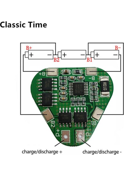 3s 8A 12V 18650 Lityum Pil Koruma Levhası 11.1V 12.6V Aşırı Şarj Aşırı Deşarj Koruması 3 Hücre Paketi Li-Ion Bms Pcm (Yurt Dışından)