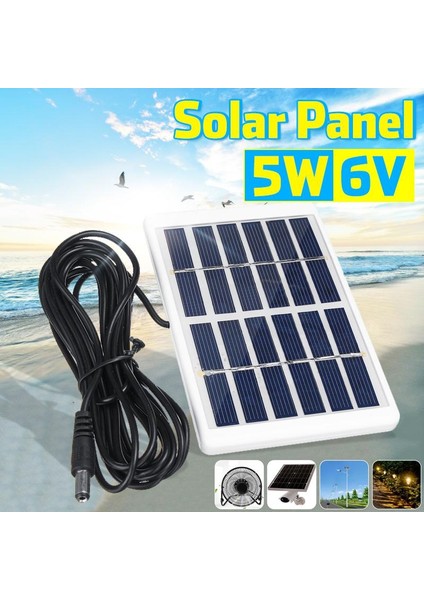 3m Kablolu Geleneksel 5W 6V Güneş Paneli Güneş Enerjisi Güneş Enerjisi Paneli Polisilikon (Yurt Dışından) fiyatları