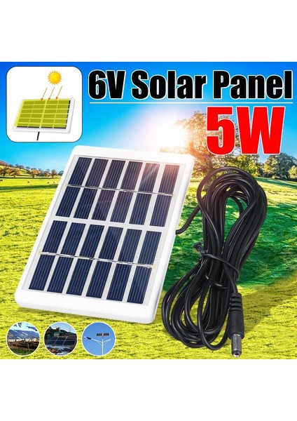3m Kablolu Geleneksel 5W 6V Güneş Paneli Güneş Enerjisi Güneş Enerjisi Paneli Polisilikon (Yurt Dışından) modelleri