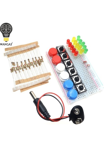 Akıllı Elektronik Başlangıç Kiti Arduino Uno R3 Mini Breadboard LED Jumper Tel Düğmesi (Yurt Dışından)