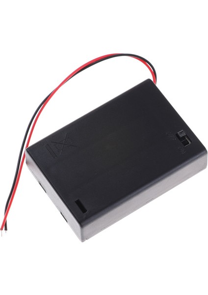 4.5V 3 Aa Pil Tutucu Kılıf Hücresi, Açık/kapalı Geçiş Anahtarı Kutusu Paketi Kapağı Karşılaşması (Yurt Dışından)