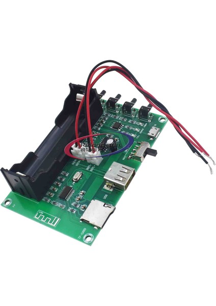 XH-A150 PAM8403 Bluetooth Amplifikatör Ses Kartı 5 W * 2 Lityum Pil Şarkı Makinesi USB Tf Kart Çift Kanallı Mini Hoparlör Dıy (Yurt Dışından)