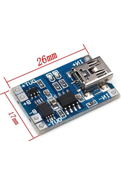 1 Adet 5V 1A Mikro USB 18650 Tip-C Lityum Pil Şarj Panosu Şarj Cihazı Modülü + Koruma Çift Fonksiyonlu TP4056 18650 (Yurt Dışından)