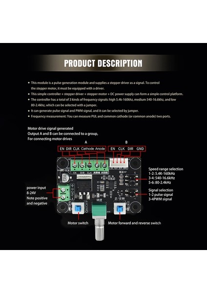 Mks Osc V1.0 Step Motor Sürücüsü Basit Kontrol Cihazı (Yurt Dışından)