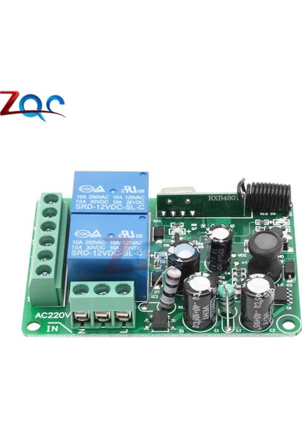 433MHZ Ac 110V 220V 2 Kanal Röle Modülü Uzaktan Işık Anahtarı 1 Yollu Kablosuz Röle Alıcı Kurulu (Yurt Dışından)