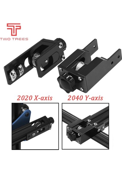 2020 2040 Profil Xy Ekseni Senkron Kayış Streç Düzleştirici Gergi Creality CR10 Cr 10S Anet E10/ E12 3D Parçaları (Yurt Dışından)