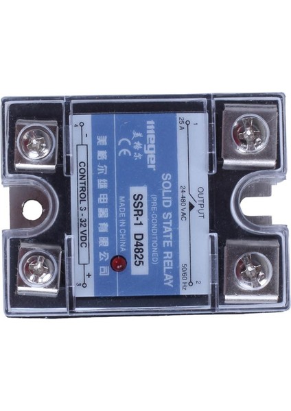 Mgr-1 D4825 Tek Fazlı Katı Hal Röle Ssr 25A Dc 3-32 V Ac 24-480 V (Yurt Dışından)