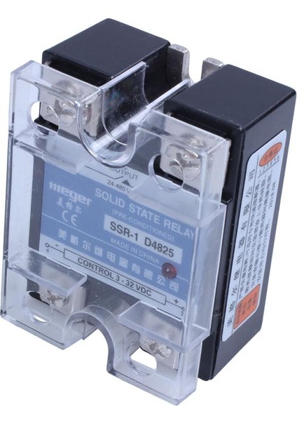 Mgr-1 D4825 Tek Fazlı Katı Hal Röle Ssr 25A Dc 3-32 V Ac 24-480 V (Yurt Dışından)