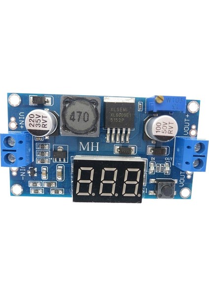 Dc-Dc 3-32V - 5V-35V XL6009 Boost Yükseltme Modülü Dc Ayarlanabilir Çıkış LED Voltmetre (Yurt Dışından)