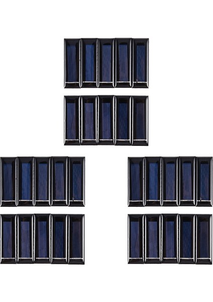 30 Adet Mini Güneş Paneli 0.5V 100MA Güneş Pilleri Fotovoltaik Paneller (Yurt Dışından)