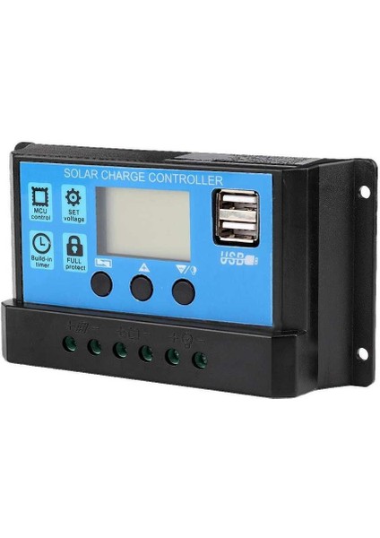 60A/50A/40A/30A/20A/10A 12V 24V Otomatik Solar Şarj Regülatörü Pwm Kontrol Cihazı (Yurt Dışından)