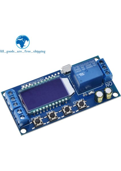 6-30 V Mikro USB Dijital LCD Ekran Zaman Geciktirme Rölesi Modülü Kontrol Zamanlayıcı Anahtarı Tetik Döngüsü Modülü XY-LJ02 (Yurt Dışından)