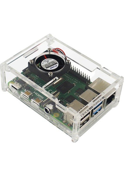 Raspberry Pi 4b/3b+ Için 3,5 Inç Kontaklı Ekran Akrilik Kabuk (Yurt Dışından)