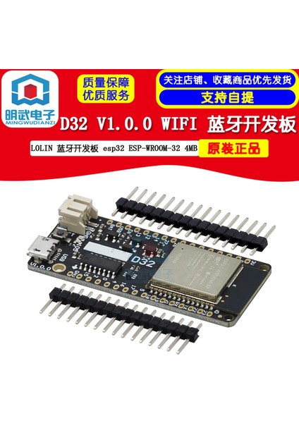Lolın D32 V1.0.0 Bluetooth Geliştirme Kartı ESP32 Esp-Wroom-32 4mb (Yurt Dışından)
