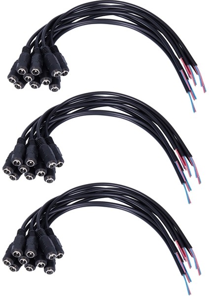 30 Adet 12 V Dc Fiş Dişi Jack Fiş Konnektörü Kablosu 5.5x2.1mm Kablo Kablosu ile 15 cm Cctv LED Şerit Işık (Yurt Dışından) fiyatları