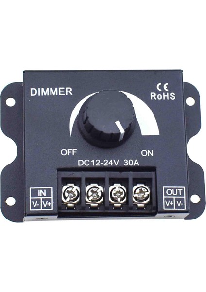 Dc 12V 24V LED Dimmer Anahtarı 30A 360W Voltaj Regülatörü Ayarlanabilir Kontrolör LED Şerit Işık Lambası LED Karartma Dimmerler (Yurt Dışından)