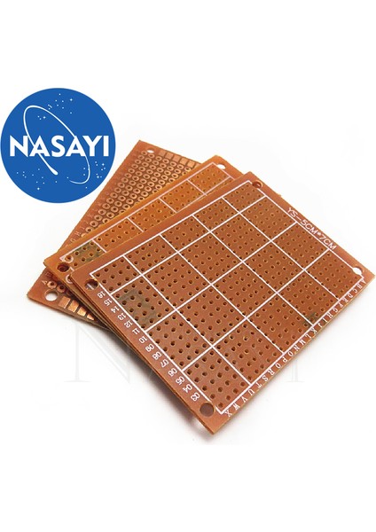 Evrensel Deney Panosu 5*7 5X7CM Tek Taraflı Bakalit Pcb Devre Sarı-Kahverengi Sıradan Tahta (Yurt Dışından)