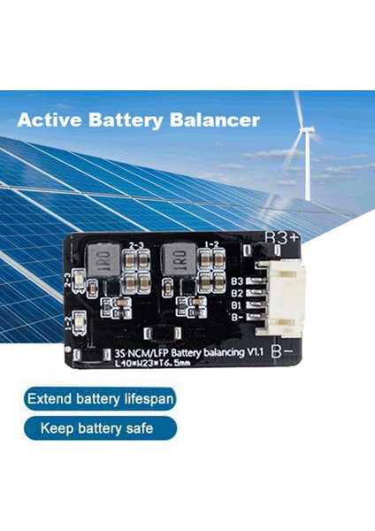 1.2A 3s Aktif Ekolayzer Dengeleyici Ekolayzır Li-Ion Lifepo4 Lityum Aktif Dengeleyici Bms (Yurt Dışından)