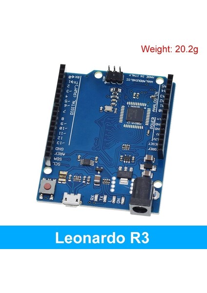 Leonardo R3 Mikrodenetleyici ATMEGA32U4 Geliştirme Kartı Arduino Dıy Başlangıç Kiti Için USB Kablosu ile Uyumlu (Yurt Dışından)