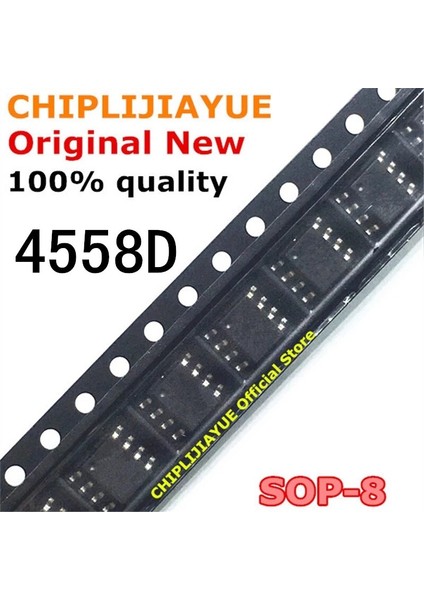 [ayak Kanepe]10 Adet 4558D Sop8 JRC4558 JRC4558D Sop NJM4558 4558 Sop-8 Smd Yeni ve Orijinal Ic Yonga Seti (Yurt Dışından)