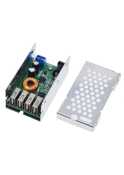 Dc-Dc 9V 12V 24V 36V 5V Adım Aşağı Kurulu 5A 4 USB Çıkışı Buck Dönüştürücü Voltaj Regülatörü Modülü Alüminyum Kabuk ile Telefonlar Için (Yurt Dışından)