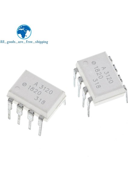 10 Adet HCPL3120 Dıp8 HCPL-3120 Dıp A3120 A 3120 Dıp-8 (Yurt Dışından)