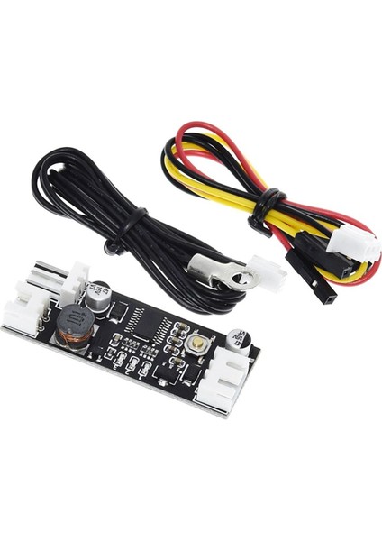 Tek 12V 0.8A Dc Pwm 2-3 Telli Fan Sıcaklık Kontrolü Hız Kontrol Cihazı Şasi Bilgisayar Gürültü Azaltma Modülü Ntc B 50K 3950 (Yurt Dışından)