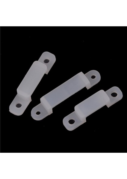 10 Adet 10/14/17MM Silikon LED Klipler Sabit Rgb Şerit Işık Sabitleme Konnektörleri Karşılaşma (Yurt Dışından)