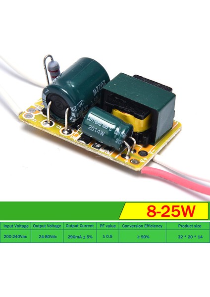 【ayak Koltuk】wsg [hazır STOK]3W 5W 8W 18W 36W LED Işık Sürücü Besleme Trafo Yayılma Modülü Kartı (Yurt Dışından)