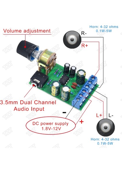 TDA2822M 2.0 Stereo Ses Amplifikatörü Kurulu Çift Kanallı Amp Aux Amplifikatör Devre Kartı Modülü Dc 1.8-12 V Ses Kartı (Yurt Dışından) fiyatları