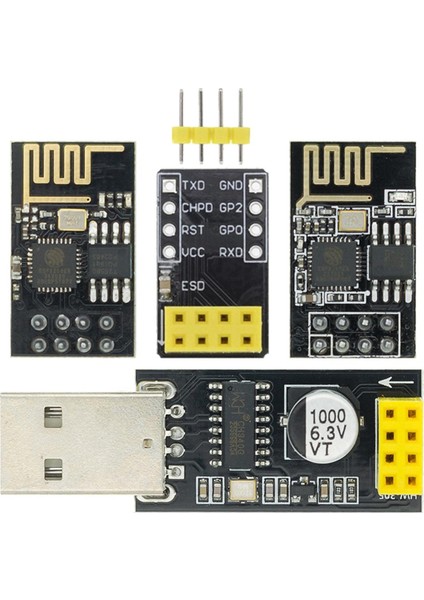 1 Adet Usb'den ESP8266 Modülüne Esp-01 ESP-01S USB Adaptör Panosu Kablosuz Iletişim Mikrodenetleyici Geliştirme (Yurt Dışından)