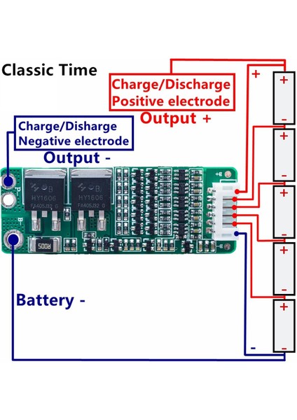 5s 15A Li-Ion Lityum Bms 18650 Şarj Koruma Kartı 18V 21V Hücre Koruma Devresi (Yurt Dışından)
