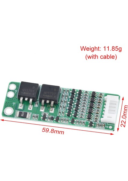 5s 15A Li-Ion Lityum Bms 18650 Şarj Koruma Kartı 18V 21V Hücre Koruma Devresi (Yurt Dışından)