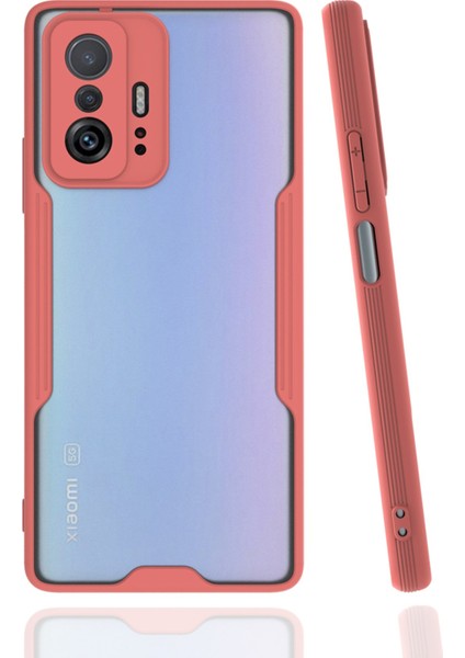 Xiaomi Mi 11T Pro Kılıf Platin Silikon - Pembe 300099