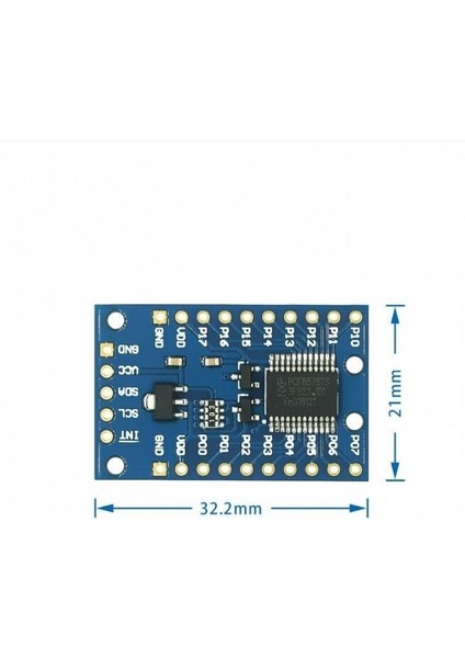 PCF8575 Modülü Genişletme Io Bağlantı Noktası Genişletici Kart Dc 2.5-5.5V I2C Iletişim Kontrolü Arduino Için 16 Io Bağlantı Noktası (Yurt Dışından)