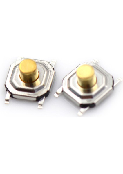 20 Adet 4X4X3MM Mikro Su Geçirmez Bakır Dokunsal Inceliğini Dokunmatik Basmalı Düğme Anahtarı Karşılaşma (Yurt Dışından)