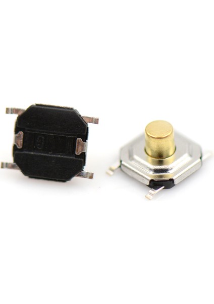 20 Adet 4X4X3MM Mikro Su Geçirmez Bakır Dokunsal Inceliğini Dokunmatik Basmalı Düğme Anahtarı Karşılaşma (Yurt Dışından)