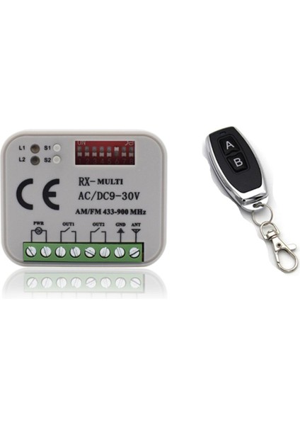 Uzaktan Kumanda Anahtarı Alıcısı 433MHZ 868MHZ 390 Mhz Rx Çoklu Alıcı Ac/dc 9-30V 300-868MHZ Garaj Kapısı Alıcısı-A (Yurt Dışından)