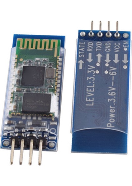 2 Parça Hc-06 4 Pinli Kablosuz Bluetooth Modülü Çift Yönlü Seri Slave Modülü, Arka Panelli (Yurt Dışından)