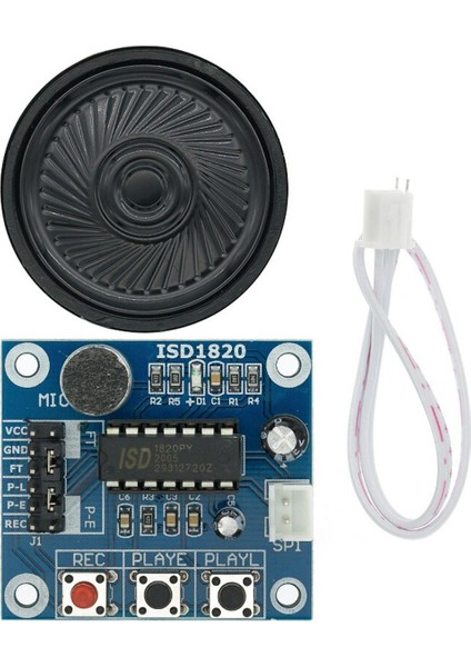 ISD1820 Kayıt Modülü Ses Modülü Mikrofonlar + Hoparlör ile Ses Kartı Telefon Modülü Kartı (Yurt Dışından)