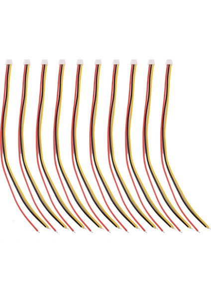 10 Adet Mini Mikro Zh 1.5mm 3-Pin Jst Konnektörü Telli (Yurt Dışından)