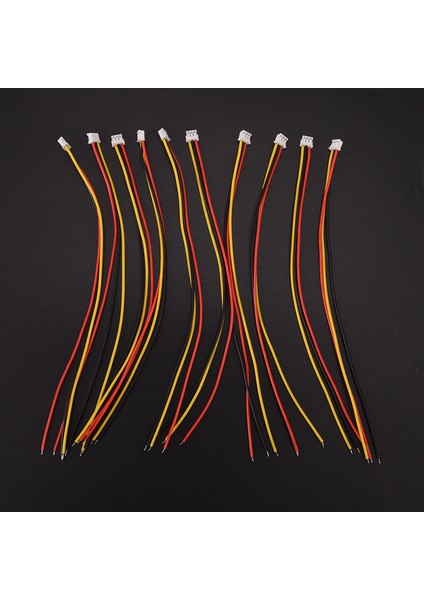 10 Adet Mini Mikro Zh 1.5mm 3-Pin Jst Konnektörü Telli (Yurt Dışından)
