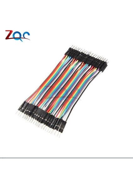 40 Adet 10CM 2.54MM Satır Erkek-Erkek Dupont Kablo Breadboard Jumper Tel Arduino Için Elektrik Telleri (Yurt Dışından)