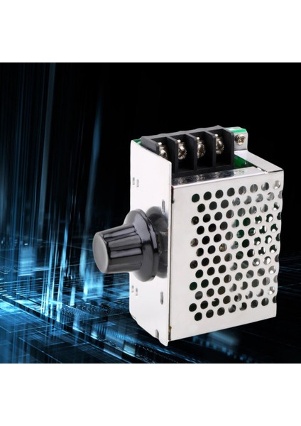 Icoco 4000W 220V Scr Voltaj Regülatörü Motor Hız Kontrol Cihazı Karartma Termostatı (Yurt Dışından)