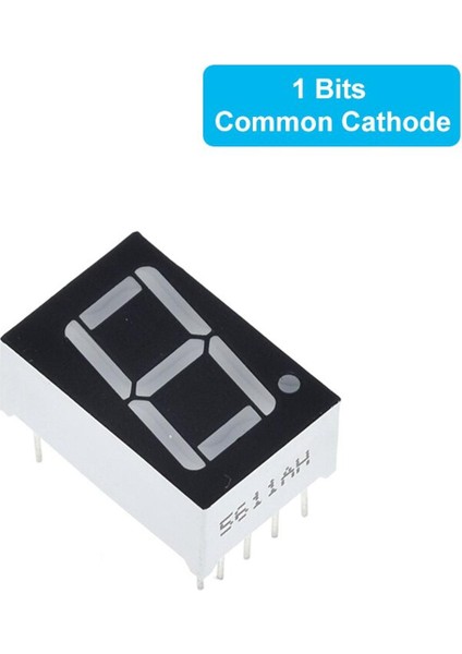 10 Adet 0.56 Inç LED Ekran 7 Segment 1 Bit/2 Bit/3 Bit/4 Bit Haneli Tüp Kırmızı Ortak Katot/anot Dijital Arduino Için (Yurt Dışından)