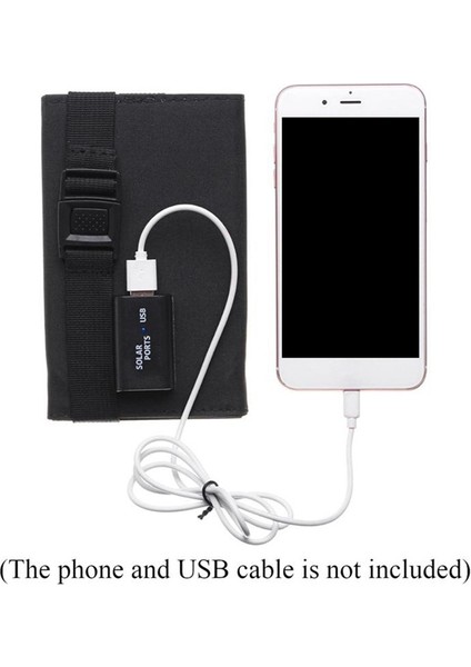 Kamp Cep Telefonu Tablet Cihazları Bankası Için USB Çıkışlı Solar Şarj Cihazı ile Katlanabilir Güneş Paneli Güneş Pili (Yurt Dışından) indirimleri